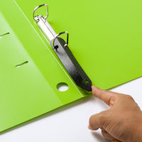 【旧品】アスクル　Ｄ型ツイストリングファイル　A4タテ　2穴　背幅36mm　グリーン　1冊 オリジナル