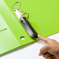 【旧品】アスクル　Ｄ型ツイストリングファイル　A4タテ　2穴　背幅47mm　グリーン　30冊 オリジナル