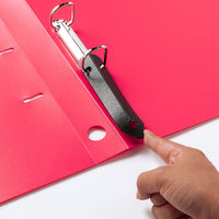 【旧品】アスクル　Ｄ型ツイストリングファイル　A4タテ　2穴　背幅36mm　レッド　30冊 オリジナル