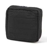 キルティングスクエアポーチ(M) ダークブラック LAKOLE/ラコレ