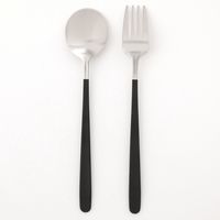 スプーン&フォークセット ブラック 1セット（1個×2） LAKOLE/ラコレ