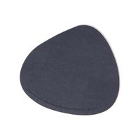 フェイクレザーコースター ペブル4点セット グレー×ネイビー LAKOLE/ラコレ