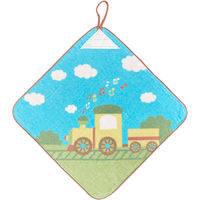 ループ付きウォッシュタオル　スキップビークル　WO459600　1セット10組（30枚：柄違い3種×各10枚）