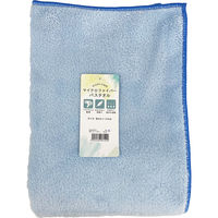 マイクロファイバー　シェリーカラー　バスタオル　ブルー BO490701 1箱（10枚入）