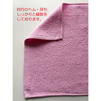 日繊商工 ピンク色の洗車用タオル(綿)業務用 使い捨てタオル 832005-120 1箱(120枚入)（直送品）