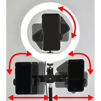 ARTRIG マイクスタンド付きリングライト ARCRL-025 1個（直送品）