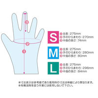 ミズムジャパン MISM ポリエチレン手袋 L 粉なし 100枚入り クリア 【食品衛生法適合】 1箱（直送品）