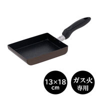 ベストコ 卵焼き フライパン 13×18cm ガス火専用 ブラウン NDー634 1個