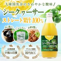 シークヮーサー ストレート果汁 100% 360ml 1箱（24本入）