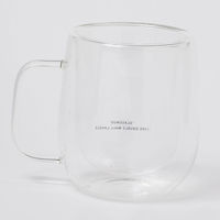 ダブルウォールグラスマグカップ クリア LAKOLE/ラコレ