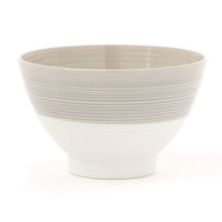 ツヤツヤ塗分け汁椀2 アイボリー 1セット（1個×2） LAKOLE/ラコレ