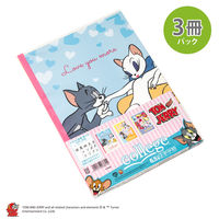 日本ノート トムとジェリーpretty catセミB56.5mm30枚3柄セット U18803 1パック(5柄入)