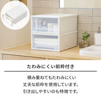 【小物収納】天馬　フィッツケース 45ー45L 　ホワイト/クリア　幅45.0×奥行45.0×高さ30.0cm　1セット（1個×2）