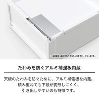 【引き出し収納】　天馬　フィッツケース マルチ 40ー35Mホワイト/クリア　幅35.0×奥行40.0×高さ30.0cm　1個