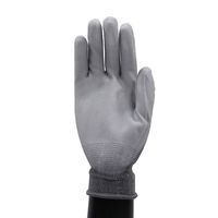 コーコス信岡 冷感機能糸手袋 ウレタンコーティング グレー M Nー3124 1双
