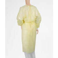 オオサキメディカル アイソレーションガウン ニット袖 イエロー 51055  不織布　使い捨て　感染予防　1袋（10枚入）