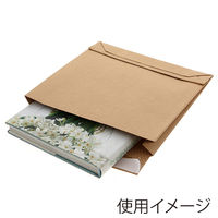 HEIKO 紙製クッション付き宅配袋 茶 250×50×270mm 封かんシール付 1袋（10枚入） 004192022