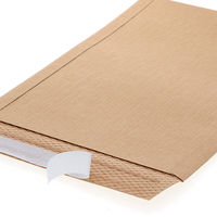 HEIKO 紙製クッション付き宅配平袋 茶 270×380mm 封かんシール付 1袋（10枚入） 004192028