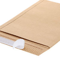 HEIKO 紙製クッション付き宅配平袋 茶 220×310mm 封かんシール付 1セット（1袋（10枚入）×10） 004192027