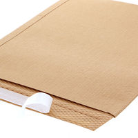 HEIKO 紙製クッション付き宅配平袋 茶 320×460mm 封かんシール付 1セット（1袋（10枚入）×5） 004192029