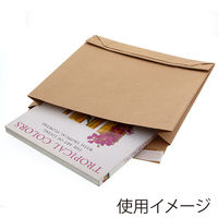 HEIKO 紙製クッション付き宅配袋 茶 300×60×320mm 封かんシール付 1セット（1袋（10枚入）×10） 004192023