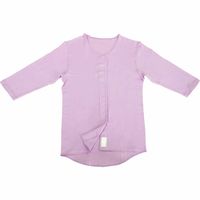 オオサキメディカル プラスハート ワンタッチ肌着 前開 婦人 7分袖 L ラベンダー 74833 1枚