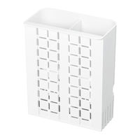 karari（カラリ） 珪藻土 折りたたみ傘用フック式ホルダー アンブレラスタンド 2本用スクエア HO2069 傘立て 1個