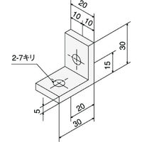 トラスコ中山 TSF30用アングルブラケット S TSFJA03 1個