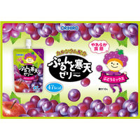 ぷるんと寒天ゼリー ぶどうミックス  1セット（1個（130g）×48）　オリヒロ　パウチタイプ