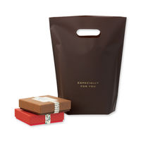 ヘッズ 梨地ガゼットバッグブラウン-6 EVB-6 1セット(200枚:50枚×4パック)