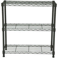 エイ・アイ・エス スチールラックセット3段 ブラウン 幅600×奥行250×高さ604mm SRS-6025BR 1台（直送品）