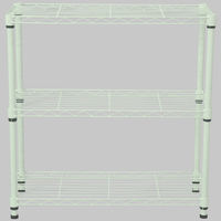 エイ・アイ・エス スチールラックセット3段 ホワイト 幅600×奥行250×高さ604mm SRS-6025WH 1台（直送品）