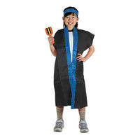 アーテック サテンロングハッピ黒（青襟）S（ハチマキ付） 2362（直送品）