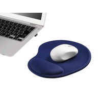 バッファロー（BUFFALO） リストレスト一体型マウスパッド 低反発タイプ ネイビー BSPD15NB 1台