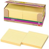 スリーエム ジャパン エコノパックTM 強粘着ノート 罫線入り イエロー 6301SS-RPY 1個