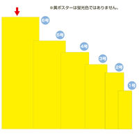 ササガワ 黄ポスター 6号大 70K 無地 11-1006 100枚