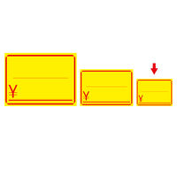 ササガワ 黄カード 無字 ¥入り 小 15-1870 1セット(1袋(50枚)×5)