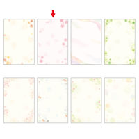 ササガワ 和柄用紙 和ごころ 桜 はがきサイズ 4-1105 1セット(1袋(20枚入)×5)