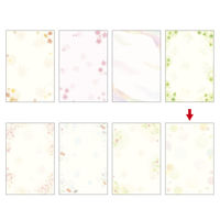 ササガワ 和柄用紙 和ごころ 水玉 はがきサイズ 4-1127 1セット(1冊(20枚)×5)