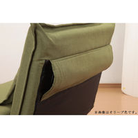 ファミリー・ライフ 省スペース3WAYソファベッド ネイビー レギュラー 幅630mm 1台（直送品）