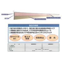 槌屋ティスコ すき間ブラシシール SB200GY シルバー 1巻