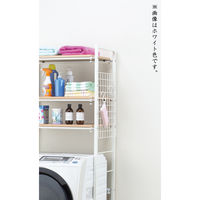 ファミリー・ライフ 伸縮ランドリーラック ブラウン 幅650×奥行400×高さ1800mm 1台（直送品）