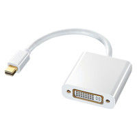 サンワサプライ ミニDisplayPort-DVI変換アダプタ AD-MDPDVA01 1個（直送品）