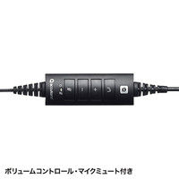 サンワサプライ USBヘッドセット MM-HSU08BK 1個（直送品）