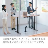 プラス【設置込】電動昇降テーブル WorkMove（ワークムーブ） Dタイプ 幅2000×奥行1057×高さ650～1250mm 天板ホワイト 1台（直送品）