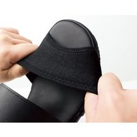 フォーク のびのびストレッチ ブラック L 550-1-L 1足　ナースサンダル（直送品）