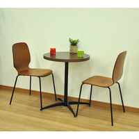 エイ・アイ・エス カフェテーブル丸 天板ダークブラウン×脚ブラック 直径600×高さ720mm CFK-600CIset DBR/BK 1台（直送品）