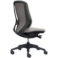 【無料引取付き】C637XR FSG3 |オカムラ シルフィー 肘なし 背クッション ハイバック ブラックボディ 樹脂脚 ライトグレー 1脚（直送品）