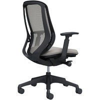 【無料引取付き】C685XR FMR3 |オカムラ シルフィー 可動肘 背メッシュ ハイバック ブラックボディ 樹脂脚 ライトグレー 1脚（直送品）