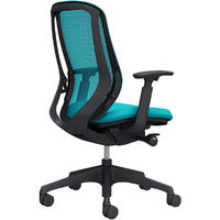 【無料引取付き】C685XR FMR6 |オカムラ シルフィー 可動肘 背メッシュ ハイバック ブラックボディ 樹脂脚 ブルーグリーン 1脚（直送品）